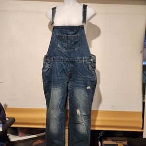 Womens Blue Denim Overalls
